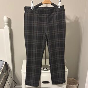 Men's Black Plaid Pants